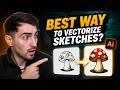 Is This the Best Way to Vectorize Sketches in Illustrator?