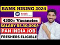 Kotak mahindra bank latest job 2024  bulk hiring  bank job for freshers  private bank jobs 2024