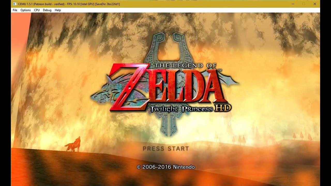 Zelda twilight princess title cemu 1 5 1 youtube
