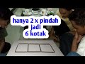 ASAH OTAK LEVEL 20 • 3 KOTAK JADI 6 KOTAK • TEKA TEKI BATANG LIDI