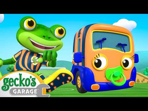 Gecko Scores a Goal!! ⚽| Learning Videos for Kids 🛻🐸🛠️