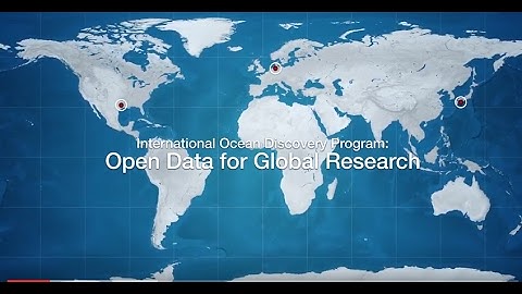 International Ocean Discovery Program: Open Data for Global Research