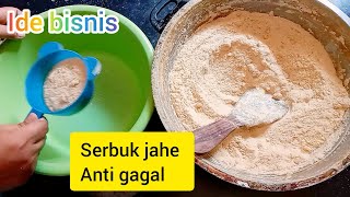 Ide bisnis || cara membuat serbuk jahe anti gagal