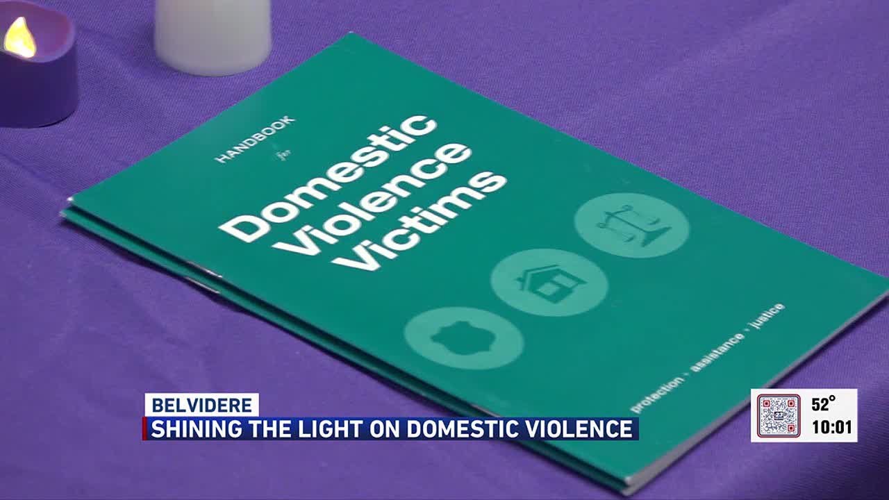 Boone County shines a light on domestic violence - YouTube