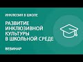 Развитие инклюзивной культуры в школьной среде