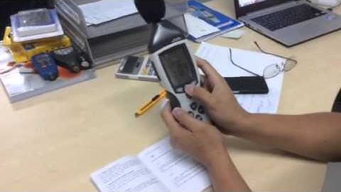 DT-8852 เครื่องวัดเสียง การตั้งค่า