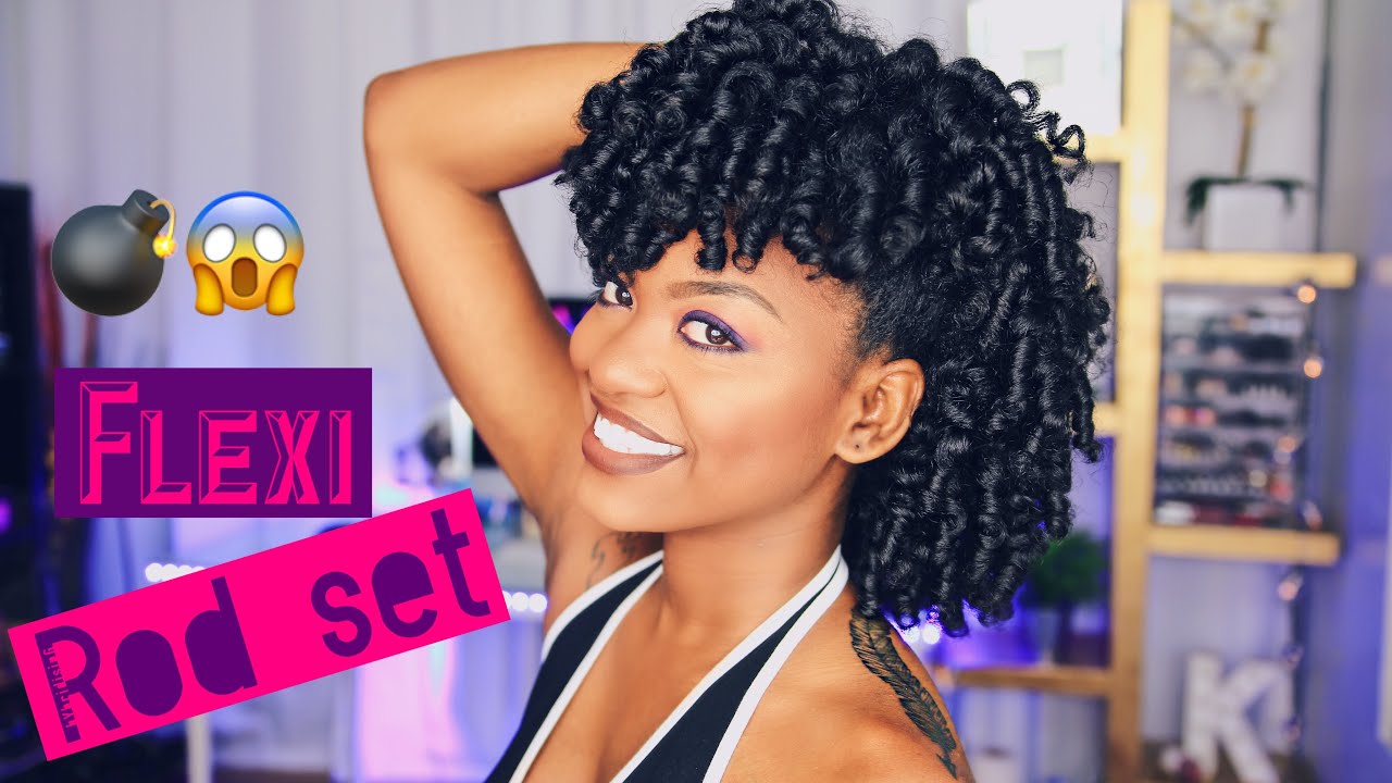Bomb Flexi Rod Set Using Nairobi Setting Lotion Youtube