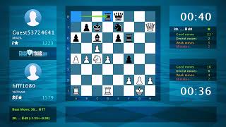 Chess Game Analysis: hfff1080 - Guest53724641, 1-0 (By ChessFriends.com)