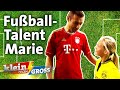 Als Mädchen im Jungen-Team: Kai besucht Fußball-Talent Marie Müller | Klein gegen Groß