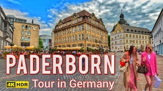 Paderborn city Germany / Walking Tour in Paderborn in Germany 4K HDR
