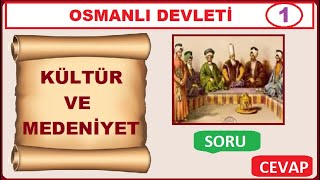 Osmanli Kültür Ve Medeni̇yet - Sorucevap