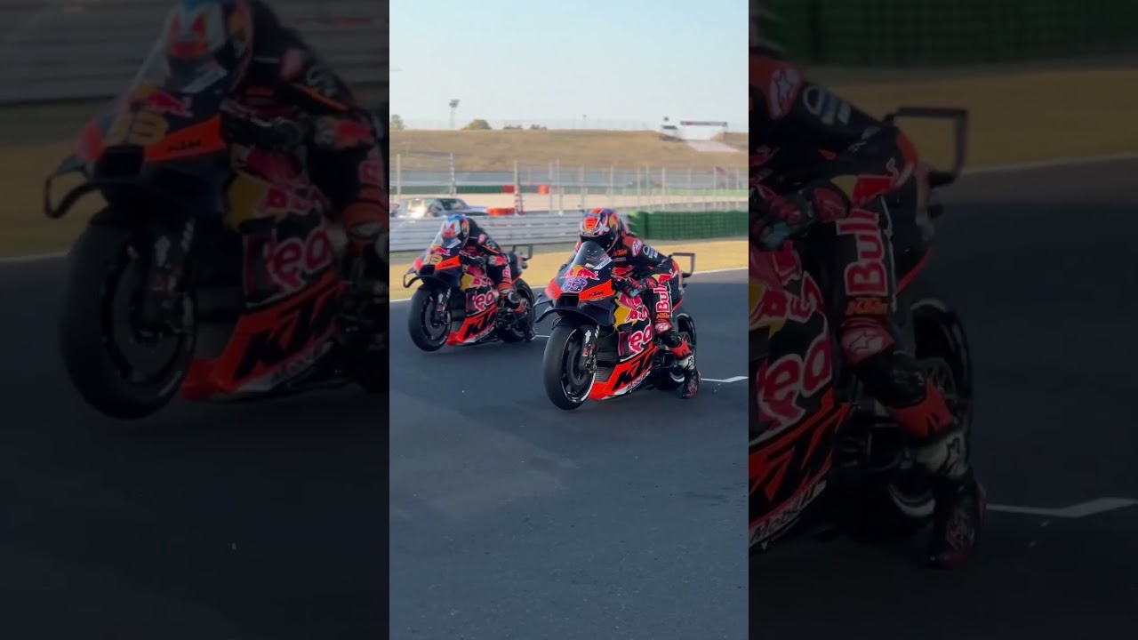 Feel the noise! Practice starts on the KTM RC16 with Jack and Brad. 🔥