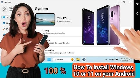 How to Install Windows 10 on Android Phone | Run EXE Applications on Android?