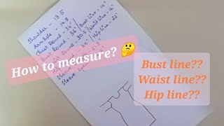 Kurti Drafting How To Measure Your Bust Line, Waist Line And Hip Line?