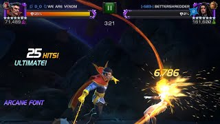 Strange can even slap Photon on node 47 with ease! Strange the goat as ever:)! MCOC AW S66 W11