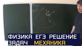 картинка: Физика ЕГЭ. Решение задач по физике. Конус с углом при вершине 2 альфа вращается вокруг