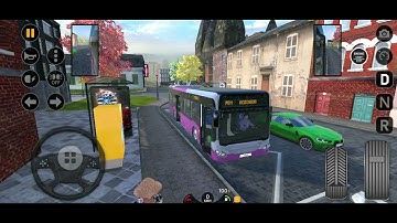 3D Game of Passenger Bus Driving with steering wheel | Bus Driving Simulator