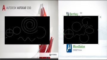 AUTOCAD vs MICROSTATION: CIRCLE, CURVE LINES & COPY OPTION