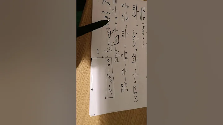 Inverse laplace using partial fractions