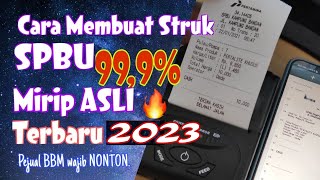 Cara Membuat Struk SPBU 99.9% Mirip ASLI | Terbaru 2023 screenshot 5