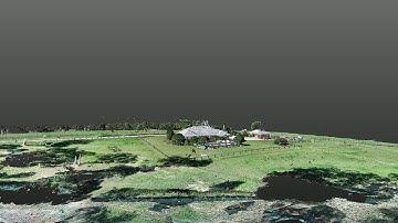 3D Point Cloud from Aerial Drone Survey