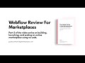Webflow Review For Marketplaces &amp; Examples (Part 5: The Guide To No Code Marketplaces)