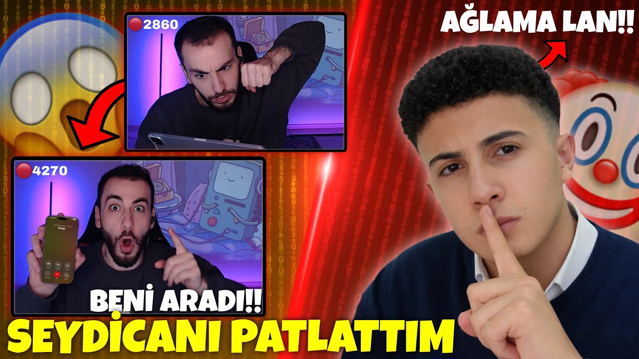 ÜNLÜ YAYINCIYI KUDURTTUM!! ( ARAYIP TEHDİT ETTİ )😱