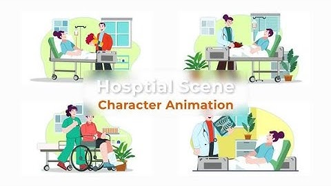 Flat Character Motion Graphic Animation | After Effects Templates | Hospital Scene Cartoons Pack #1