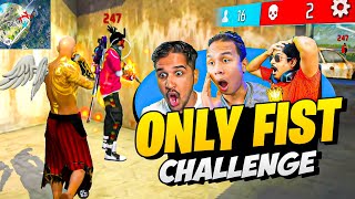Only FIST Challenge🤯 Overconfidence Gameplay Only with Fist 😅 Booyah Possible ?? 🤔 Free Fire