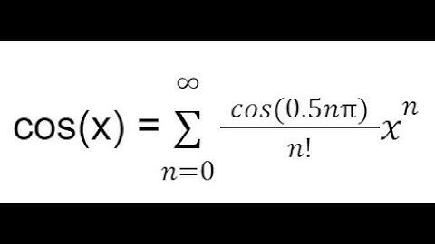 Damped or Decaying Cosine using Taylor SERIESSUM in Google Sheets also in Excel