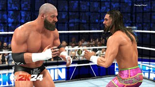 WWE 2K24 - Triple H Vs Seth Rollins STEEL CAGE MATCH (PS5)