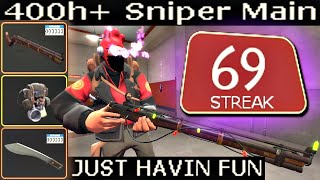 The Cozy 'Camper'🔸400+ Hours Sniper Main Experience (TF2 Gameplay)