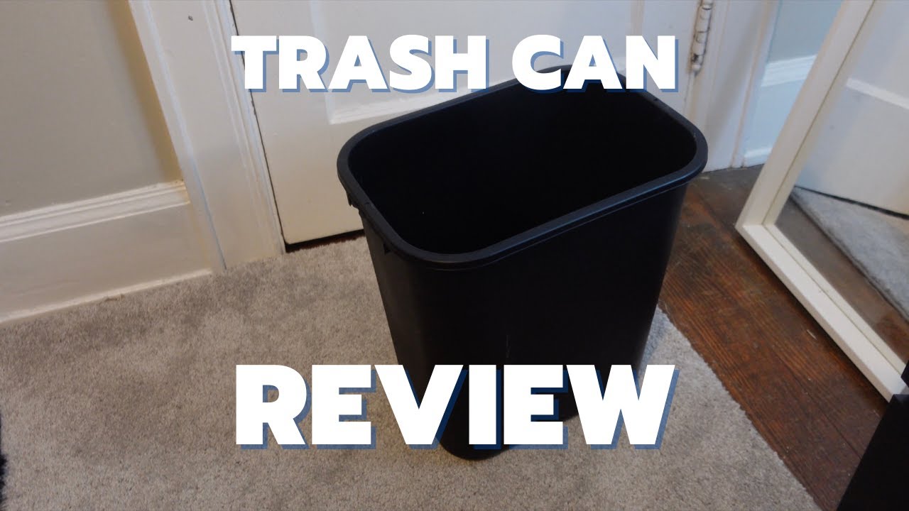Sparco Rectangular 7 Gal Black Wastebasket REVIEW YouTube