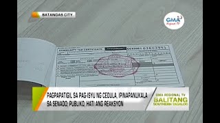 Balitang Southern Tagalog: Cedula