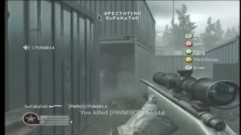 CoD4: 1v1: SuFaKaTeD vs Shit Talker.