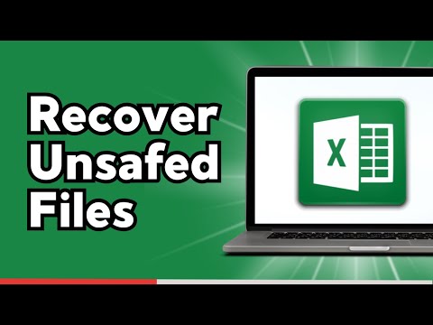 How to Recover Unsaved Excel Files