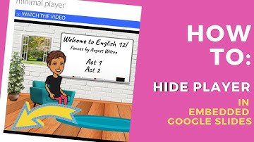 How to Hide the Slideshow Player on Embedded Google Slides