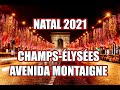 PARIS AO VIVO NA DECORAÇÃO DE NATAL DA CHAMPS-ÉLYSÉES!! #paris #natal2021 #natalemparis