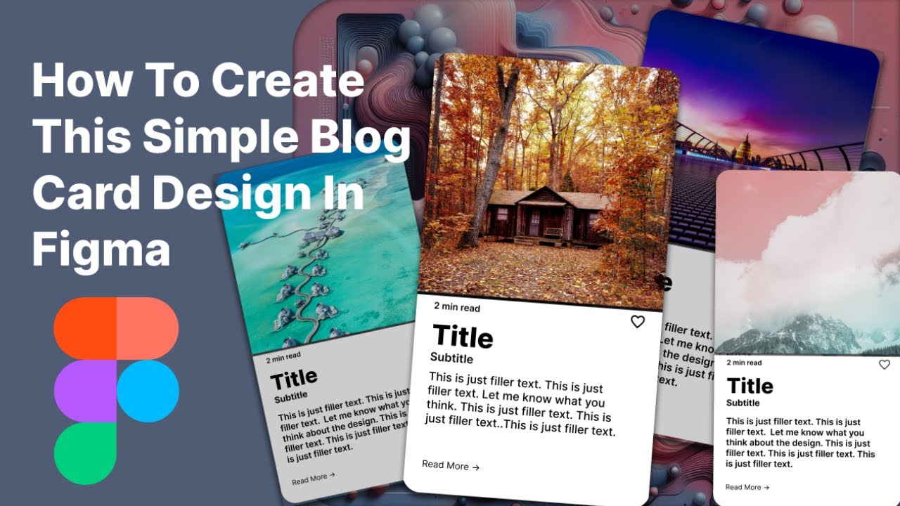 Figma: How to Create This Simple Blog Card Design in Figma. - YouTube