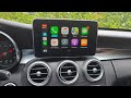 CarPlay and AndroidAuto in Mercedes C-Class GLC-Class 2015-2018 W205 X253 C253