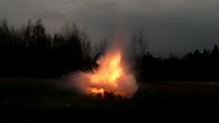 Black powder bomb explosion + slow motion #SHORTS @TheMrbunGee