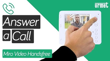 How to Answer a Call & Open the Door - Urmet Miro Video Handsfree Monitor