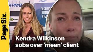 Kendra Wilkinson sobs over 'mean' client after real estate career setback