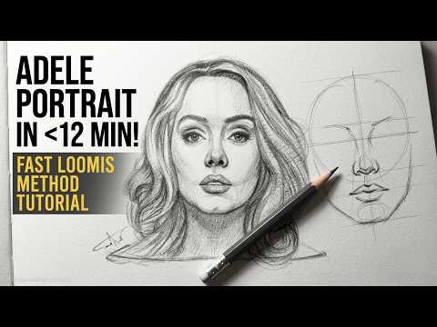 Fast & Easy Portrait Drawing: Adele with the Loomis Method