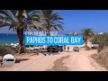 Paphos to Coral Bay in 4K, September 2021