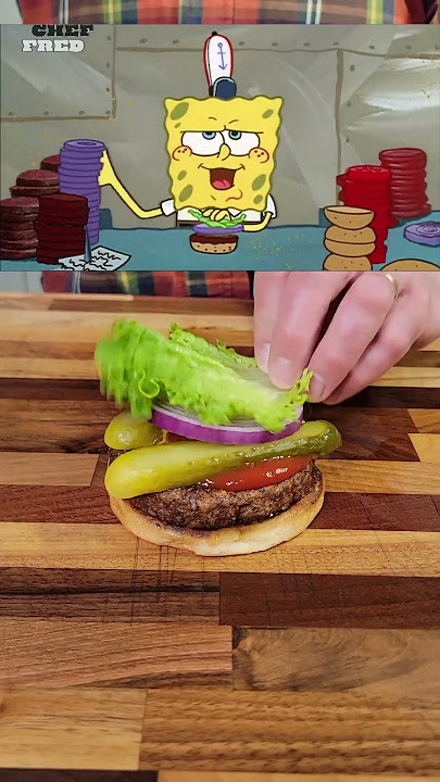 Get Ready To Flip This Krabby Patty! 😋 #shorts #spongebob #squidward #krabbypatty