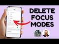 How to Delete a Focus Mode on iPhone #iphone #iphonetips