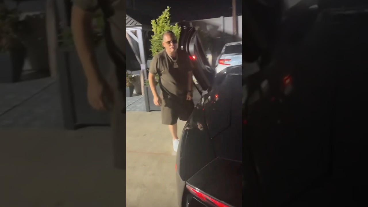 Scott Storch In His Lamborghini Aventador To Get In The Studio w Hit Boy 