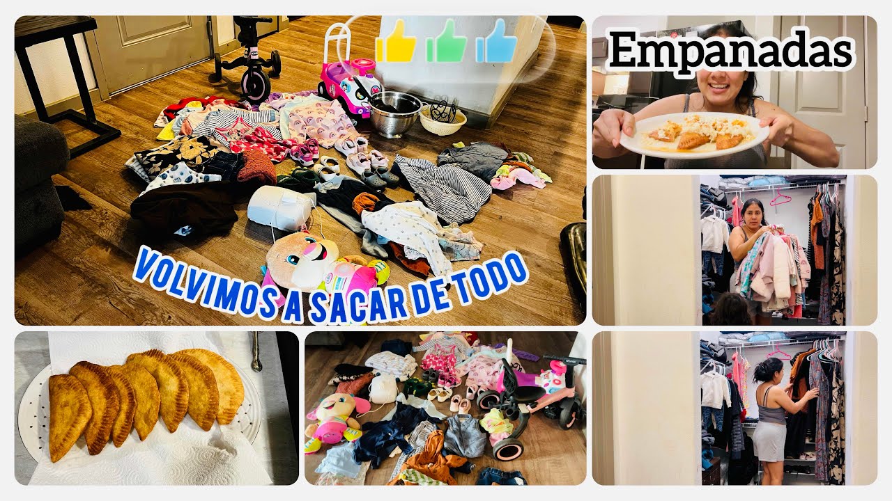 A DEPURAR DE NUEVO😳 ropa, Zapatos! Todo eso ROBA espacio y tiempo!! DISFRUTE UNAS EMPANADAS 😋🥟