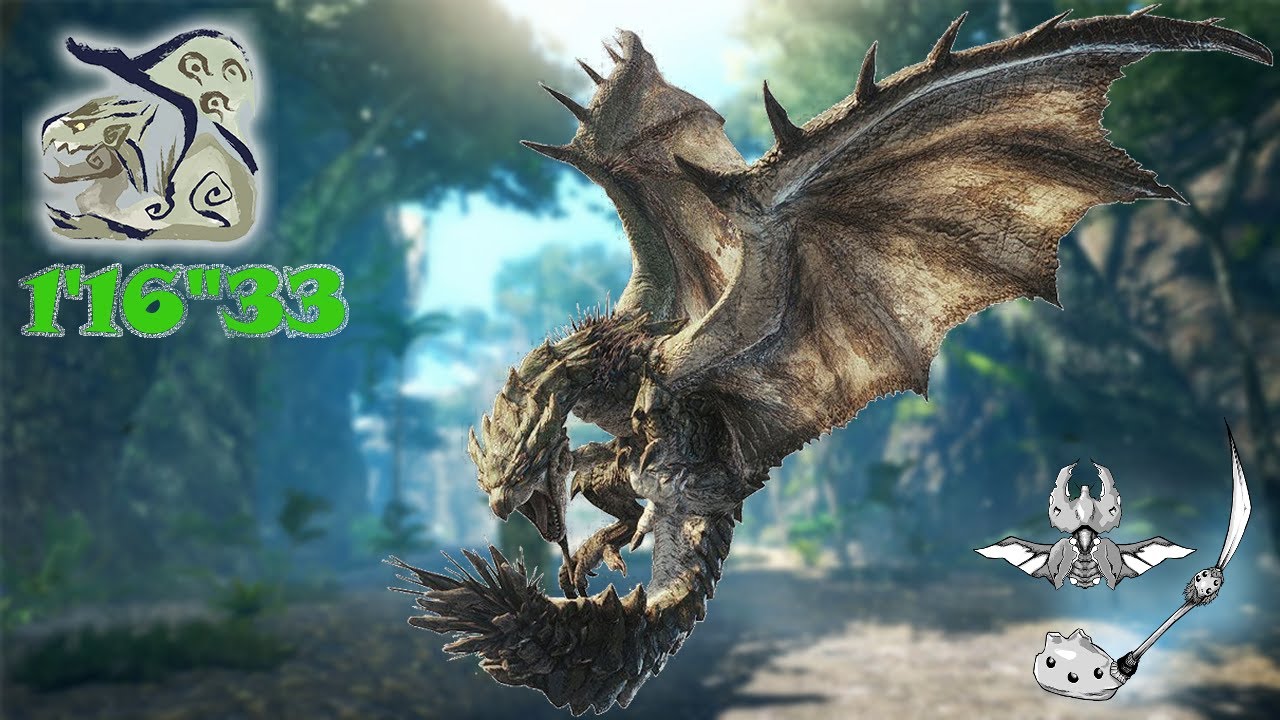 [MHR:SB] 1:16 Rathian Solo Insect Glaive - YouTube